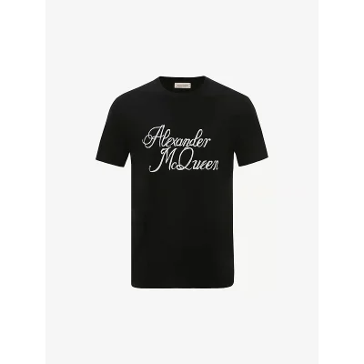 Футболка Alexander Mcqueen Plain "Black" фото № 2