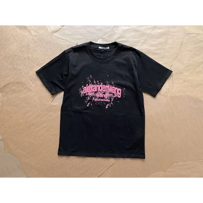 Футболка Alexander Wang Logo In Splashes Of Paint "Black" фото № 2 Футболка Alexander Wang Logo In Splashes Of Paint "Black" фото № 2