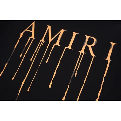 Футболка Amiri Flowing Logo "Black" фото № 3
