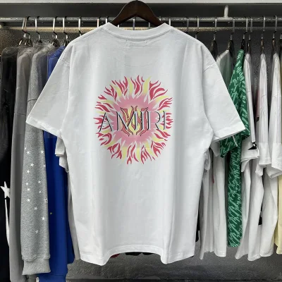 Футболка Amiri Frontside Small Print Sun "White" фото № 5