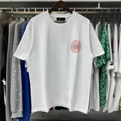 Футболка Amiri Frontside Small Print Sun "White" фото № 3