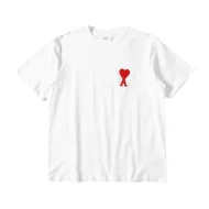 Футболка Amiri With A Red Logo Letter And A Heart Футболка Amiri With A Red Logo Letter And A Heart