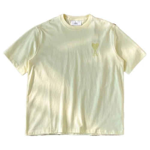 Футболка Amiri Ami Logo "Yellow"