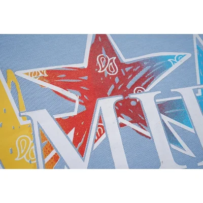 Футболка Amiri Print - Three Stars "Blue" фото № 3