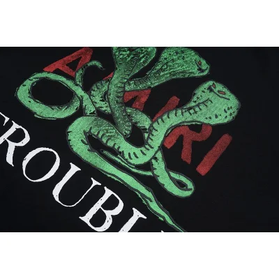 Футболка Amiri Trouble "Black" фото № 4
