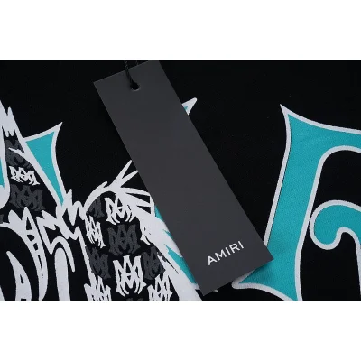 Футболка Amiri Print Wolf Text Hollywood "Black" фото № 5