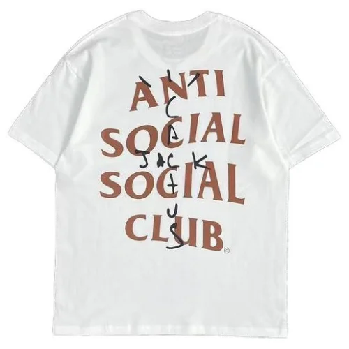 Футболка Anti Social Social Club X Cactus Jack Merch With Logo "White"