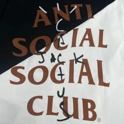 Футболка Anti Social Social Club X Cactus Jack Merch With Logo "White" фото № 5