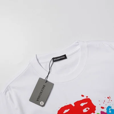 Футболка Balenciaga Colorful Logo - Cotton "White" фото № 2