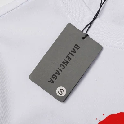Футболка Balenciaga Colorful Logo - Cotton "White" фото № 5