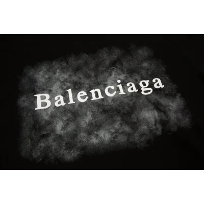Футболка Balenciaga Smoke "Black" фото № 2