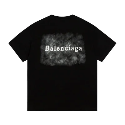 Футболка Balenciaga Smoke "Black" фото № 4