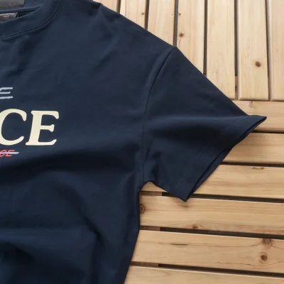 Футболка Balenciaga BE NICE FRANCE "Navy Blue" фото № 6