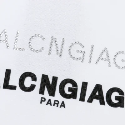 Футболка Balenciaga With Rhinestones "White" фото № 3 Футболка Balenciaga With Rhinestones "White" фото № 3