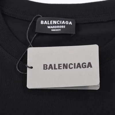 Футболка Balenciaga Sneakers in the Logo "Black" фото № 7