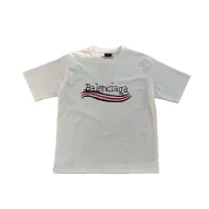 Футболка Balenciaga Big Logo With Waves "White"