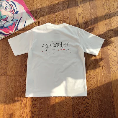 Футболка Balenciaga Big Logo With Waves "White" фото № 2