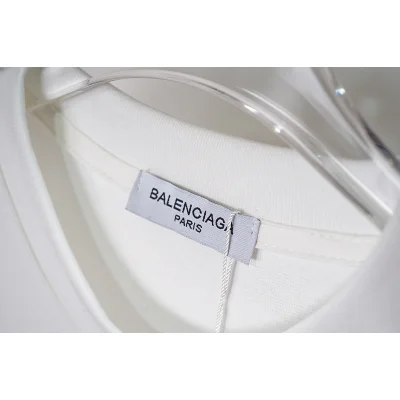 Футболка Balenciaga Embroidery Fish On X-Ray "White" фото № 6