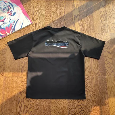 Футболка Balenciaga Not To See The Logo "Black" фото № 2