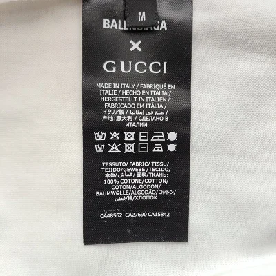 Футболка Balenciaga X Gucci Collaboration "White" фото № 2