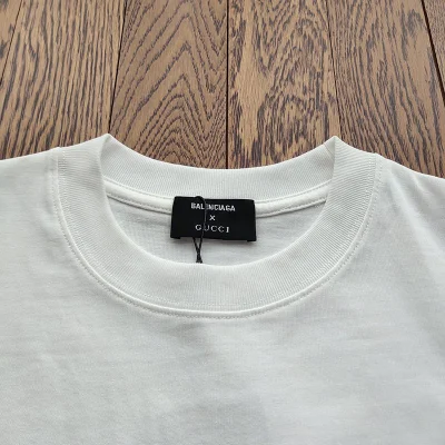Футболка Balenciaga X Gucci Collaboration "White" фото № 9