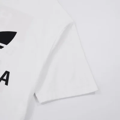Футболка Balenciaga X Adidas With Logo And Greeting "White" фото № 2