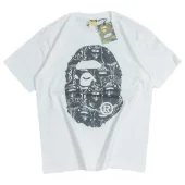 Футболка Bape Big Logo With Background From Apes "White"