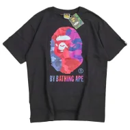Футболка Bape Tricolor Big Front Logo "Black"