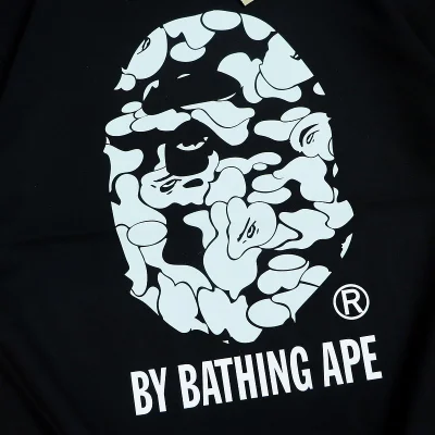 Футболка Bape Logo From Figures "Black" фото № 3