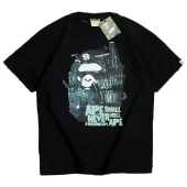 Футболка Bape Moon And Castle Inside Logo "Black"