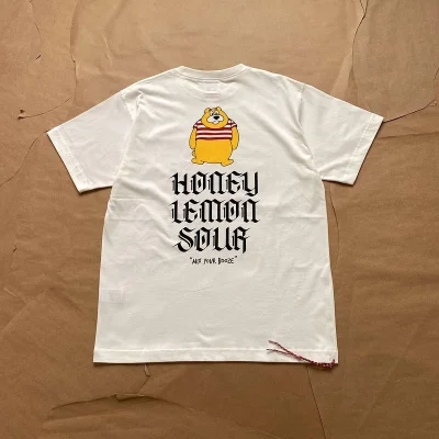 Футболка Beams Honey Lemon Sour "White" фото № 8