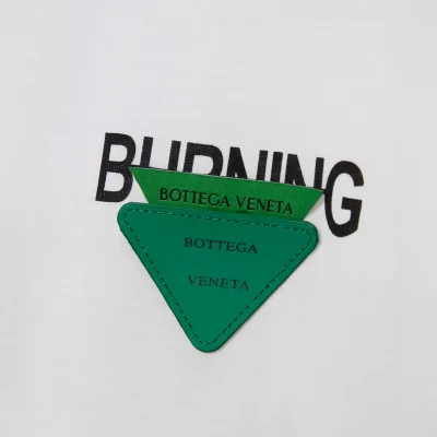 футболка Bottega Veneta Triangle Logo "White" фото № 4
