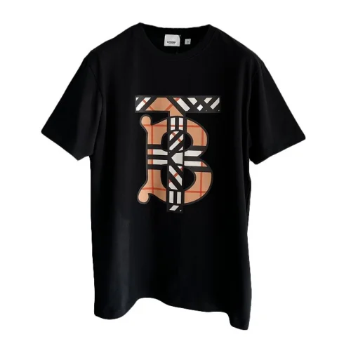 Футболка Burberry Checkered Logo Print "Black"