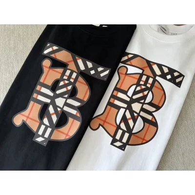 Футболка Burberry Checkered Logo Print "Black" фото № 2