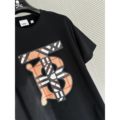 Футболка Burberry Checkered Logo Print "Black" фото № 3