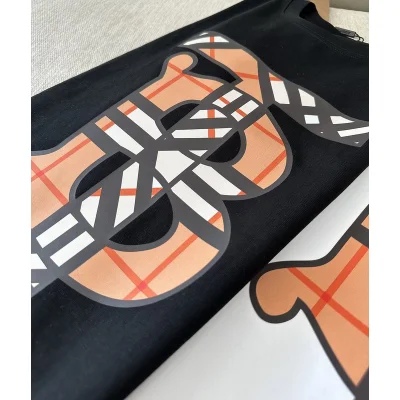 Футболка Burberry Checkered Logo Print "Black" фото № 4