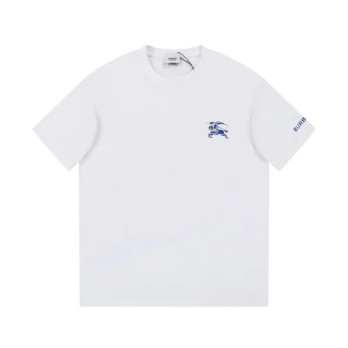 Футболка Burberry With Blue Rider Logo And Text "White"
