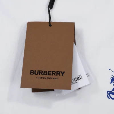 Футболка Burberry With Blue Rider Logo And Text "White" фото № 7