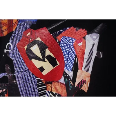 Футболка Burberry Colorful Image "Black" фото № 5