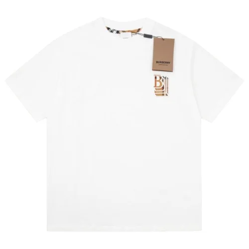 Футболка Burberry Stylish Logo "White"