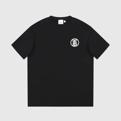 Футболка Burberry With Small Round Logo "Black" фото № 3