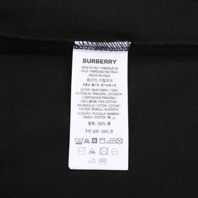 Футболка Burberry With Small Round Logo "Black" фото № 4
