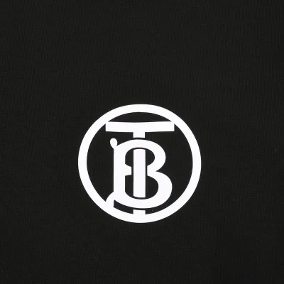 Футболка Burberry With Small Round Logo "Black" фото № 7