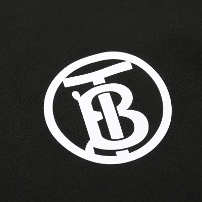 Футболка Burberry With Small Round Logo "Black" фото № 8