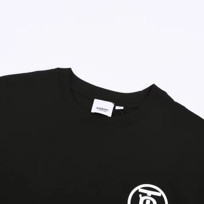 Футболка Burberry With Small Round Logo "Black" фото № 9