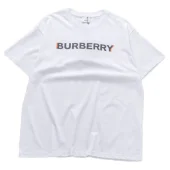 Футбола Burberry Logo Inscription With Side Borders "White"