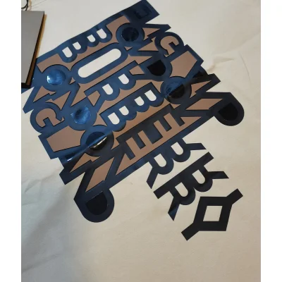 Футболка Burberry Interesting Brand Print "Beige" фото № 2