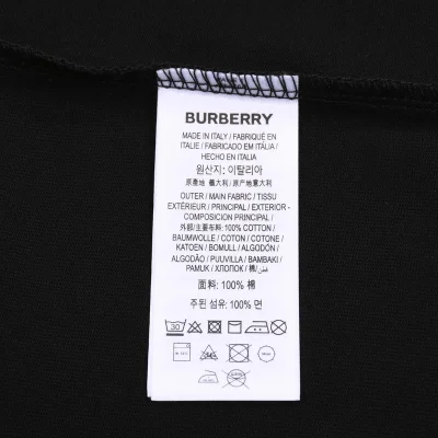 Футболка Burberry With The Brand Name "Black" фото № 3