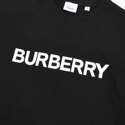 Футболка Burberry With The Brand Name "Black" фото № 8