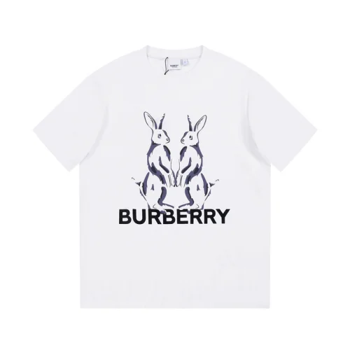 Футболка Burberry Pair Of Rabbits Print "White"